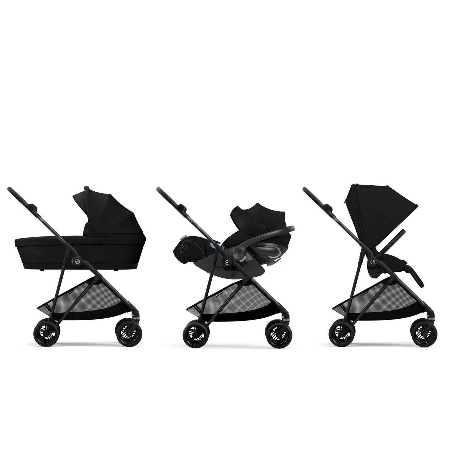 Cybex Melio Carbon 3 Stroller with Aton G SensorSafe Travel System