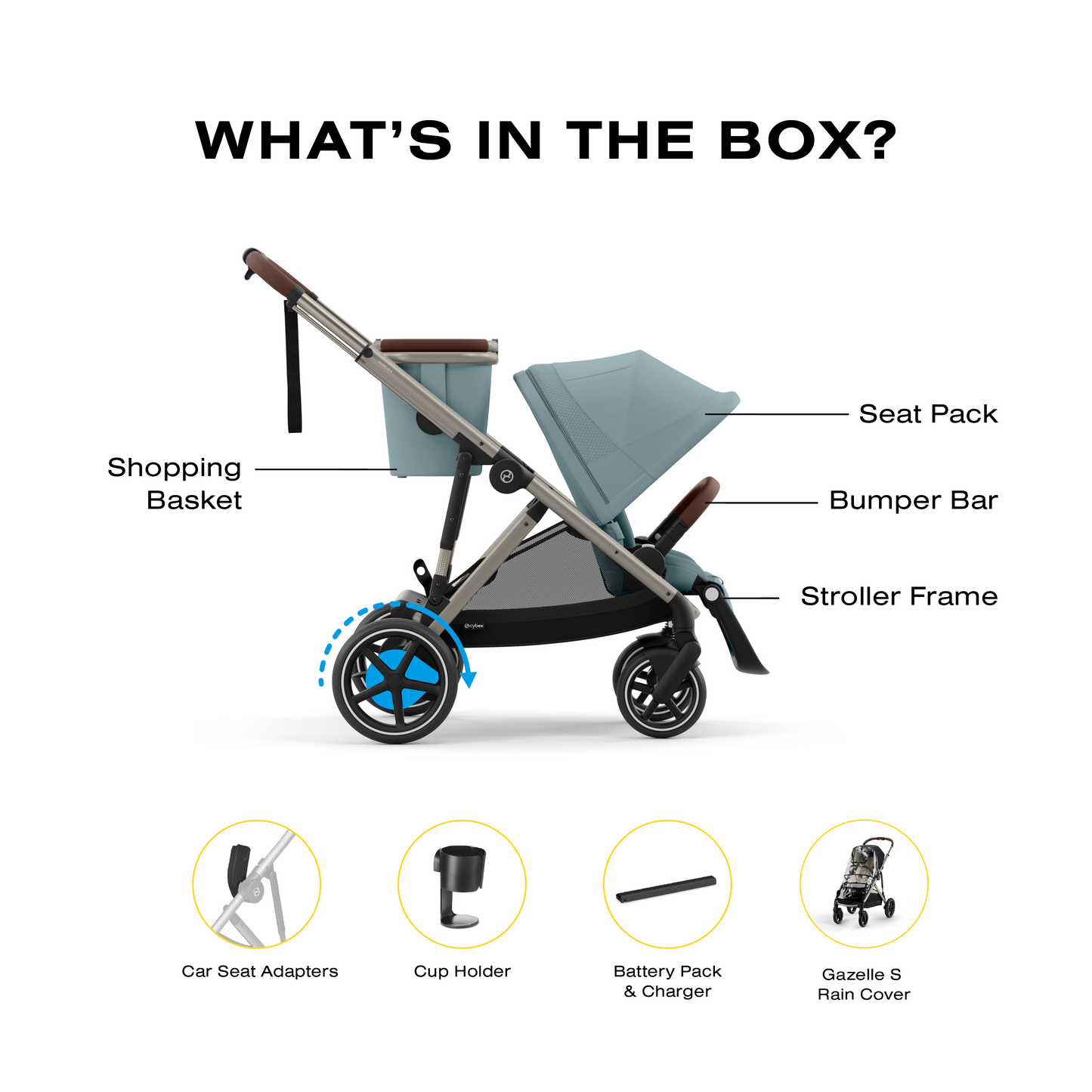 Cybex Gold E-Gazelle S Electronic Assist Stroller