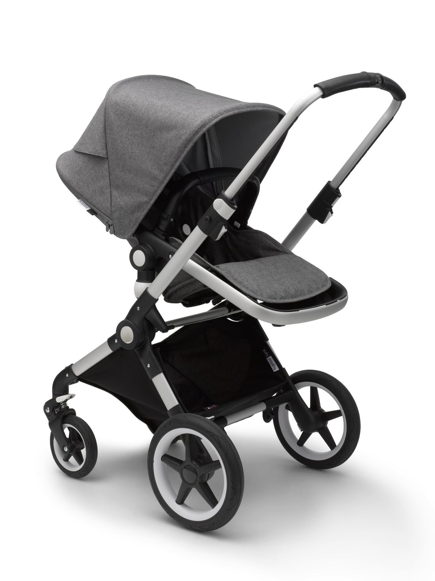 For a trendy look, choose the grey mélange Bugaboo Lynx stroller from Mega babies. 