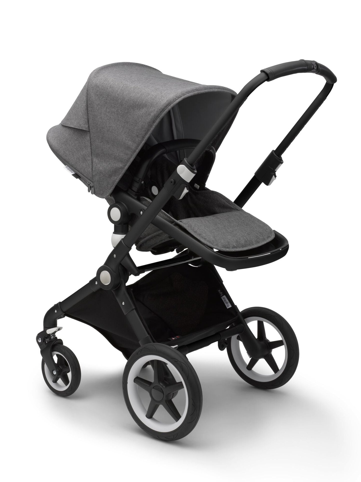 The Bugaboo Lynx stroller from Mega babies is extremely safe with a 5-point harness.