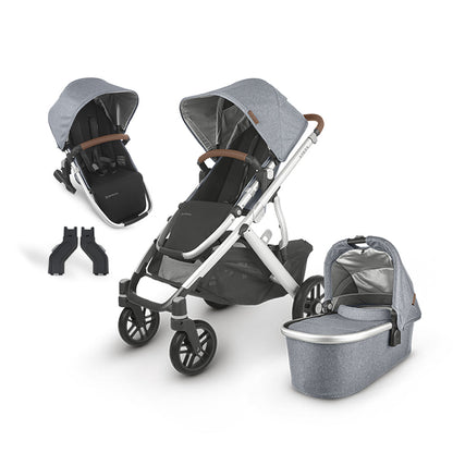 UPPAbaby Vista V2 Full Size Double Stroller Bundle