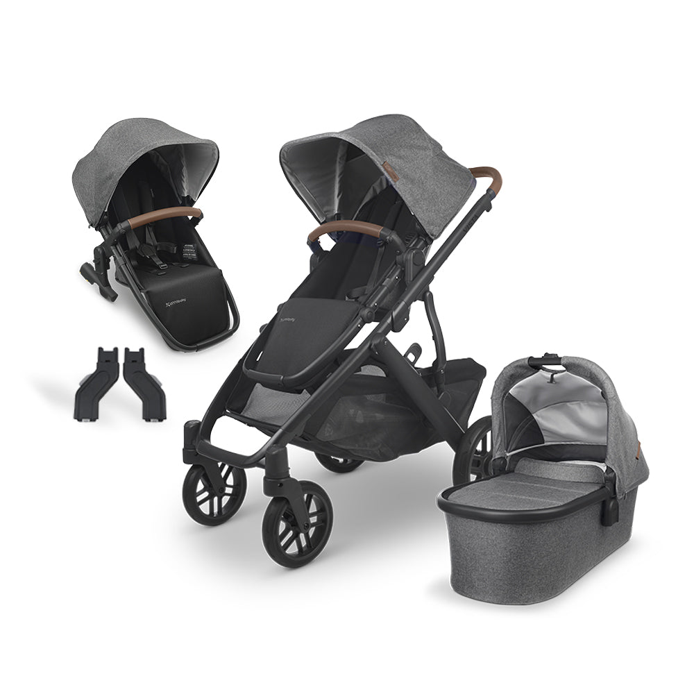 UPPAbaby Vista V2 Full Size Double Stroller Bundle