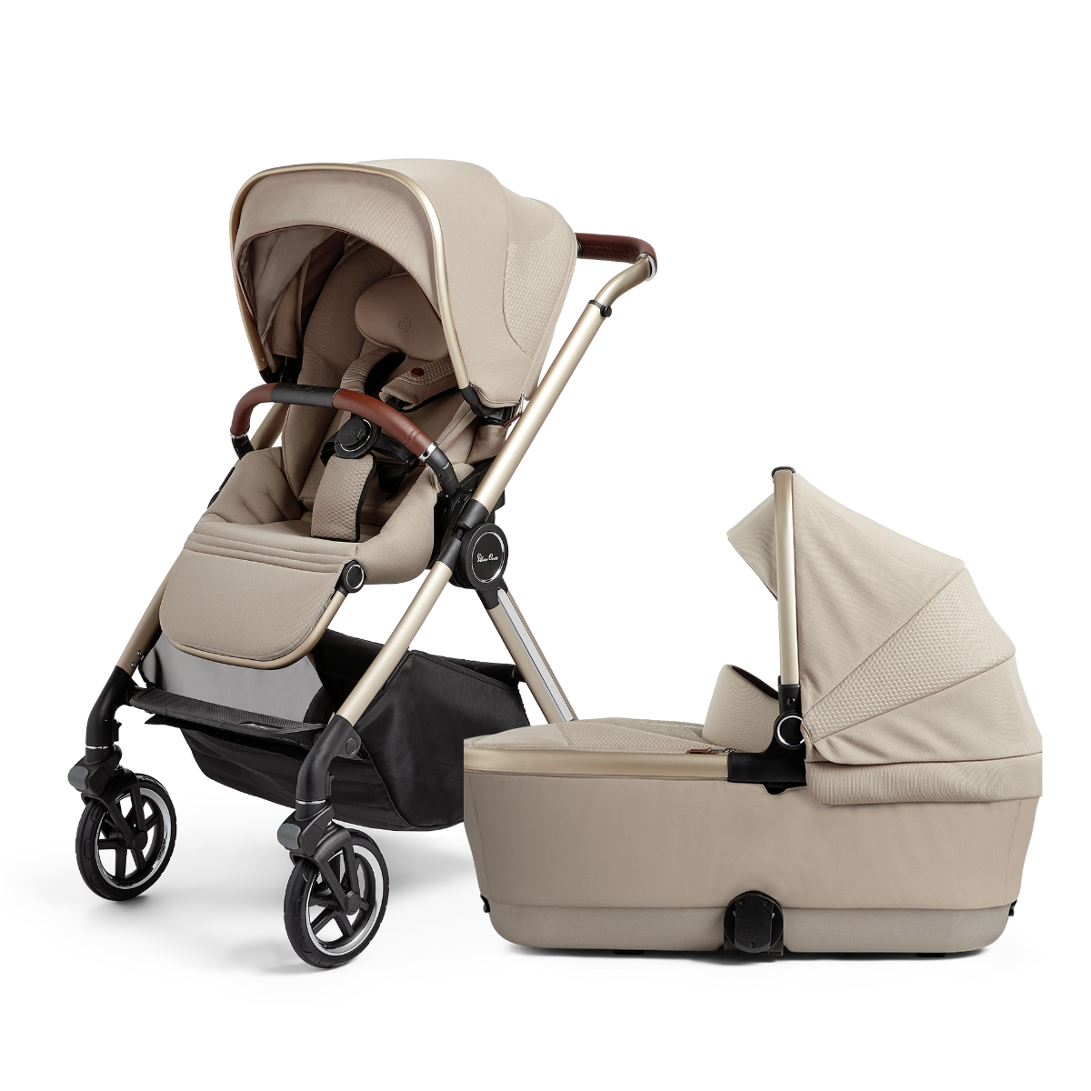 Silver Cross Reef Full-Size Stroller + Bassinet Bundle